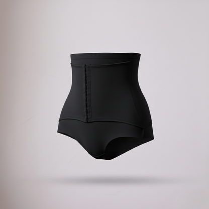 Seamless High-Waist Body Shaper Panty with Front Hook Closure