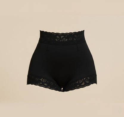 Premium High-Waist Lace Trim Shapewear Shorts | Seamless Tummy Control & Sculpting – Natalia Vespera