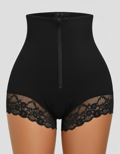 Premium High Waist Tummy Control Body Shaper for Women | Slimming Shapewear with Zipper