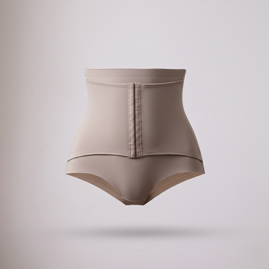 Seamless High-Waist Body Shaper Panty with Front Hook Closure