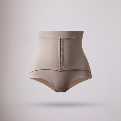 Seamless High-Waist Body Shaper Panty with Front Hook Closure
