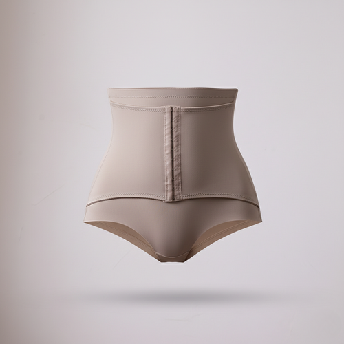 Seamless High-Waist Body Shaper Panty with Front Hook Closure