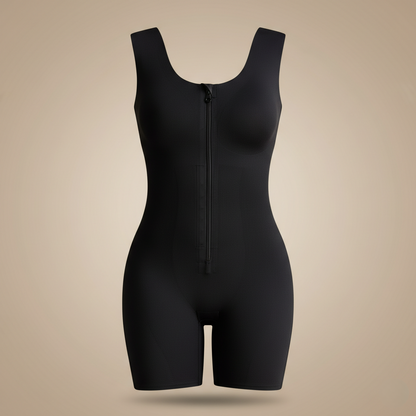 Seamless Full Body Sculpting Faja with Front Zip Closure
