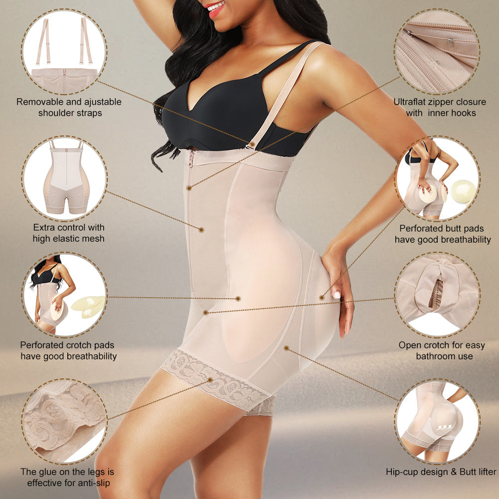 CurveSculpt™ Elite High-Waist Body Shaper – 3-in-1 Tummy Control, Butt Lifter & Thigh Slimmer