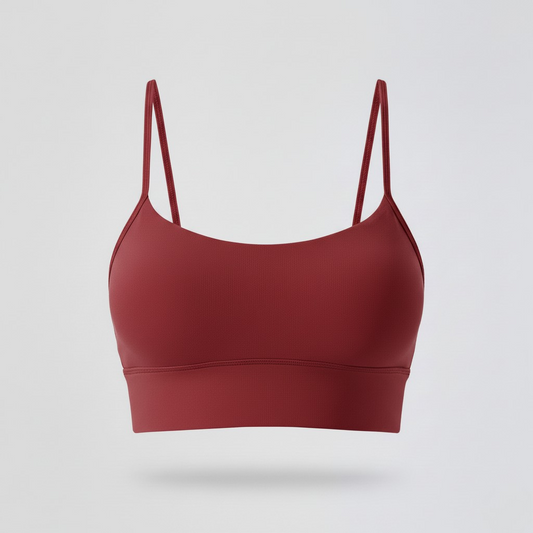 Seamless Scoop Neck Sports Bra Lightweight Comfort Fit