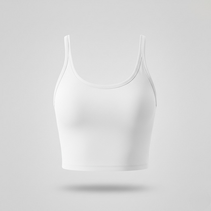 Women’s Sports Crop Tank Top – Stretch Yoga Fitness Vest