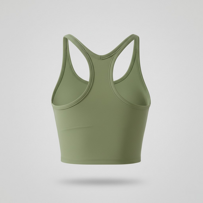 Women’s Sports Crop Tank Top – Stretch Yoga Fitness Vest