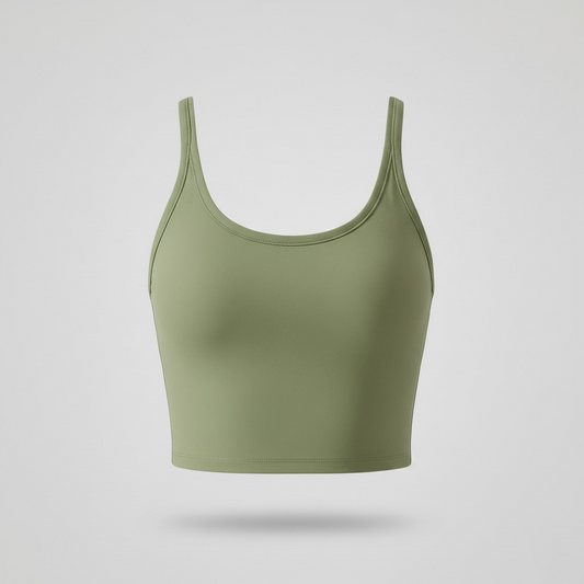 Women’s Sports Crop Tank Top – Stretch Yoga Fitness Vest