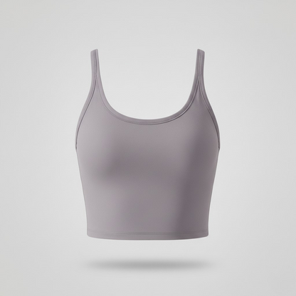 Women’s Sports Crop Tank Top – Stretch Yoga Fitness Vest